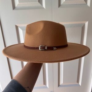 Altar’d State Wide Brim Tan Felt Hat